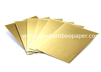 China Metalized Shiny Gold Foil Cardboard Laminated Grey Board Gold Paper Cake Boards supplier