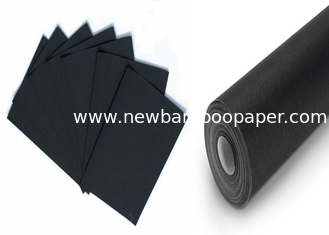 China Degradable One Side Coated Black Paper Roll from 110gsm to 600gsm supplier