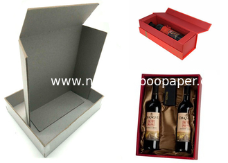 China Pressed Cardboard Paper Sheets Laminated Gray Board For Wine Box / Jewel Box supplier